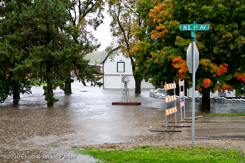 Flooding in Pine Island, MN