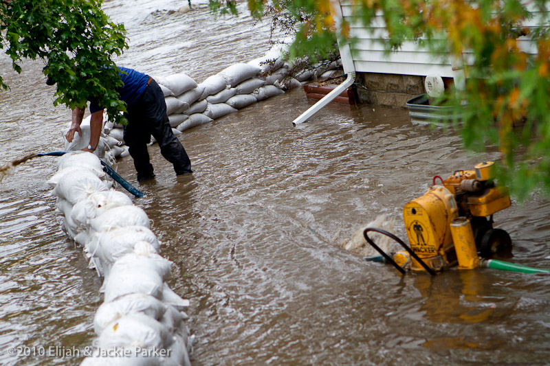 Flooding in Pine Island, MN