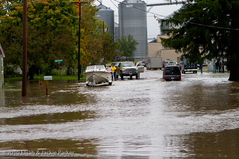 Flooding in Pine Island, MN