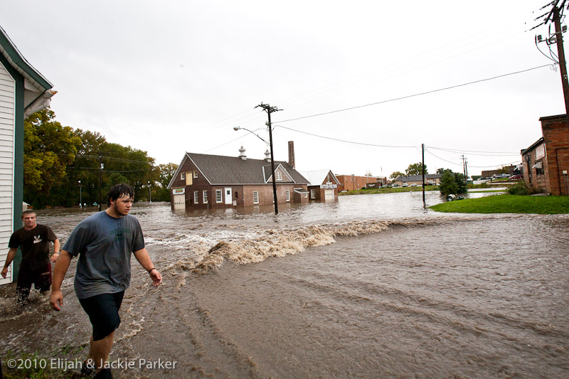 Flooding in Pine Island, MN