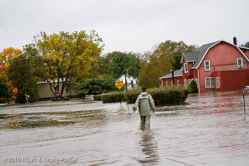 Flooding in Pine Island, MN